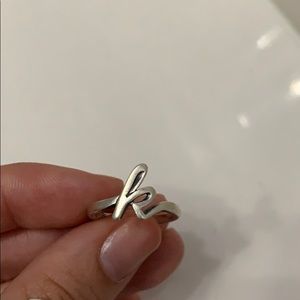 James Avery letter K ring